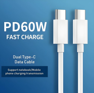 CABLE 003   Ce 0.5m 1m 1.5m 2m Usbc to Usb c Cable Fast Charging Charger Pd 60w 3a Data Sync Type c to Type c Cable